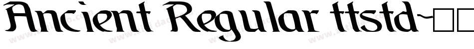 Ancient Regular ttstd字体转换